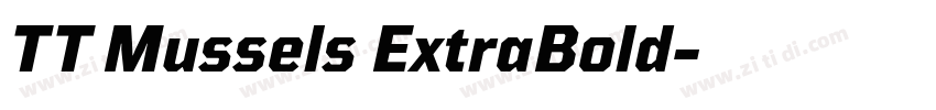 TT Mussels ExtraBold字体转换